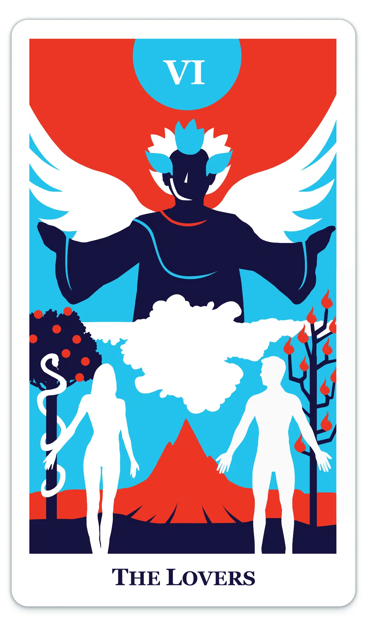 Lovers card from Modern Way Tarot